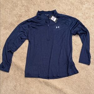 Under Armour Dark Blue Quarter-Zip Top